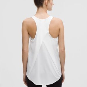 NWT Lululemon Essential Pleated Tank Top in White Size 6